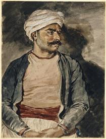 Retrato do Mustafá - Théodore Géricault
