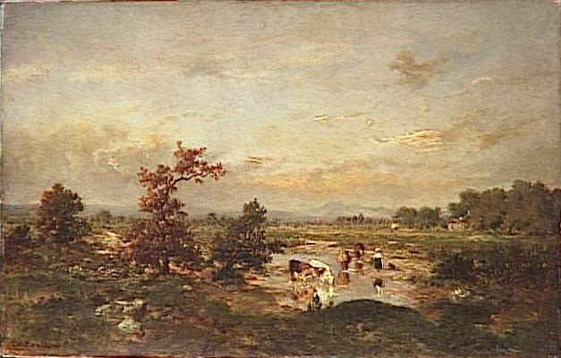 Cows in the mare, 1852 - 1855 - Théodore Rousseau