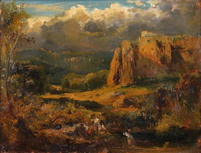 Malhec rocks in the Valley of Saint-Vincent, c.1830 - Теодор Руссо