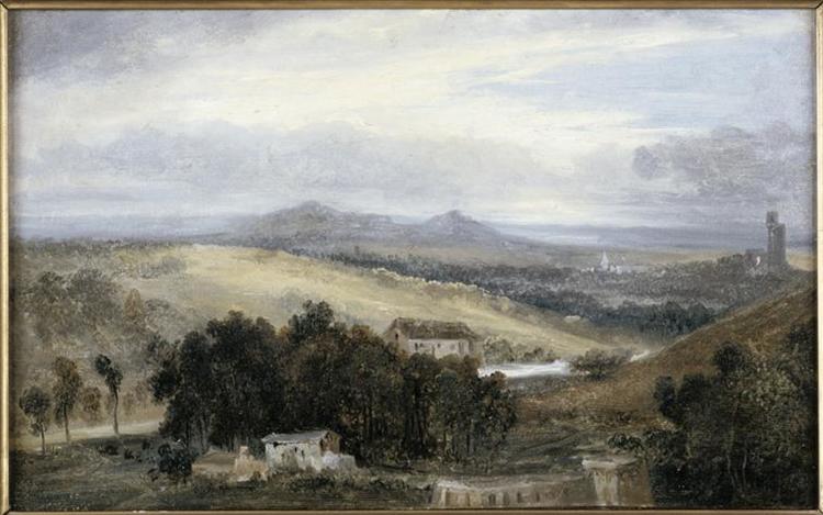 Landscape in Auvergne (near Puy), c.1830 - Теодор Руссо