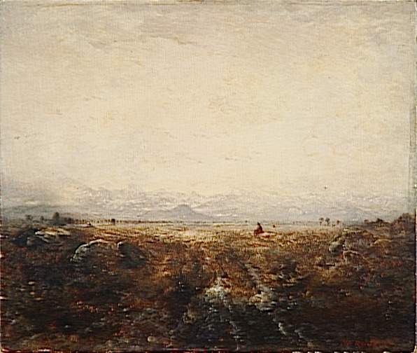 Plain in front of the Pyrenees - Théodore Rousseau