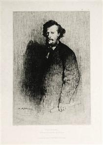 Alfred Cadart, Founder of the Societe des Aqua-Fortistes - Theodule Ribot