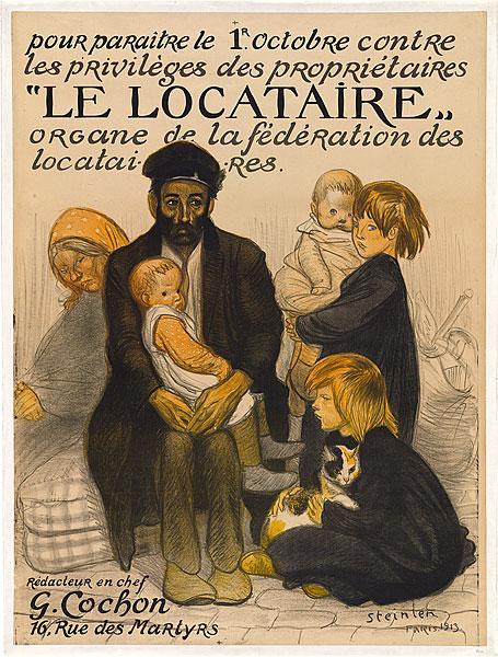 Le Locataire, 1913 - Theophile Steinlen