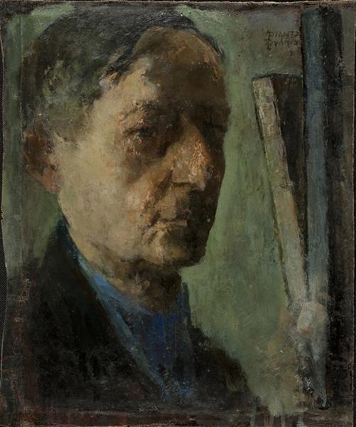 Self-Portrait, 1952 - Теофрастос Триантафиллидис