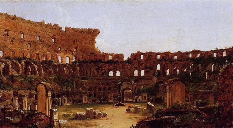 Interior of the Colosseum, Rome, 1832 - Томас Коул