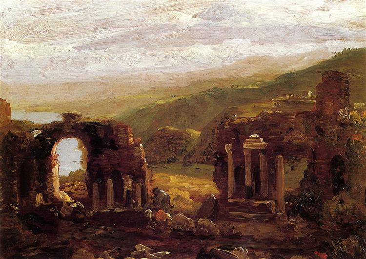 The Ruins of Taormina, 1842 - Томас Коул