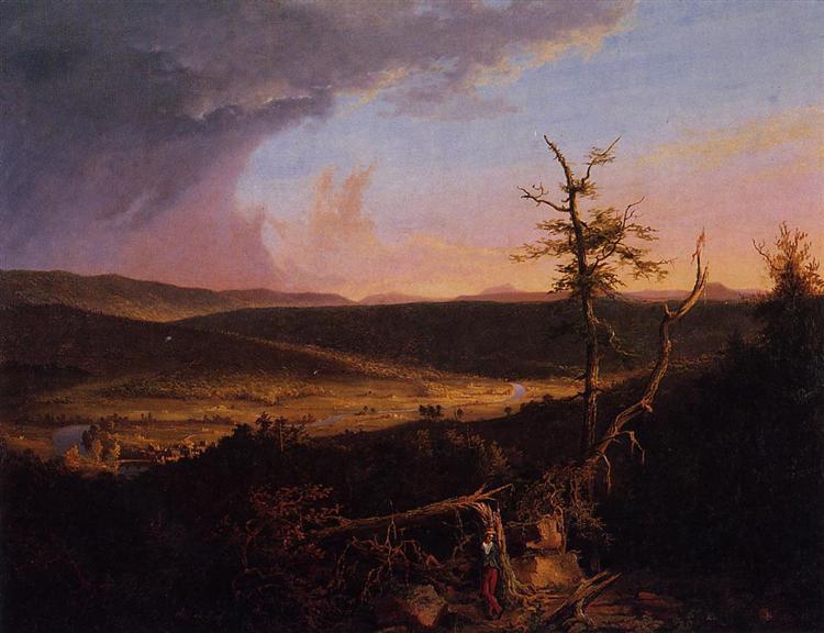 View on the Schoharie, 1826 - 托馬斯·科爾