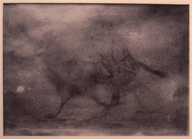Drawing of a Camel and Rider, 1858 - 湯姆·艾金斯