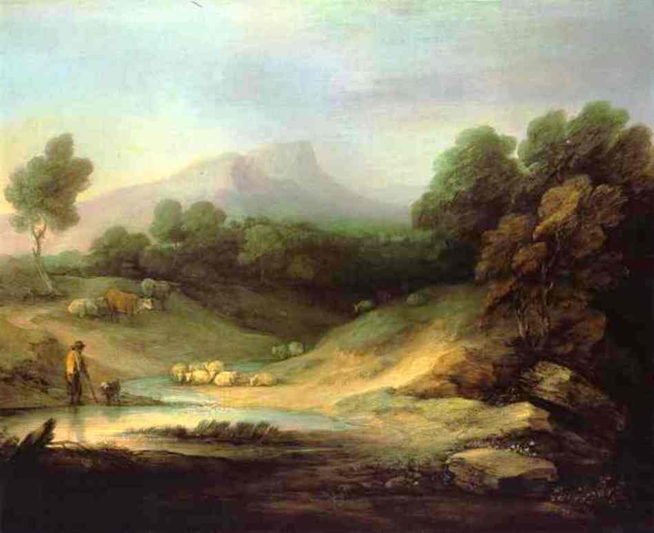 Mountain Landscape with Shepherd, 1783 Thomas Gainsborough