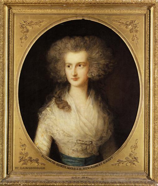 Portrait of Elizabeth Bowes - 根茲巴羅