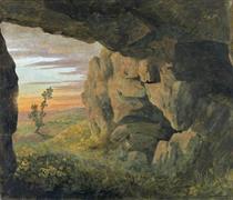 A Cavern near Saint Agnese without the Porta Pia - Томас Джонс