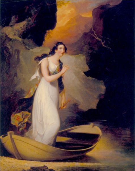 Miss C. Parsons as 'The Lady of the Lake', 1812 - Томас Саллі