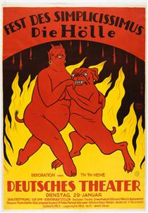 Poster for the Simplicissimus Festival Hell (Hölle) - Томас Теодор Гейне
