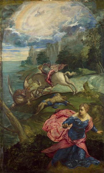 Saint George and the Dragon, c.1560 - Tintoretto