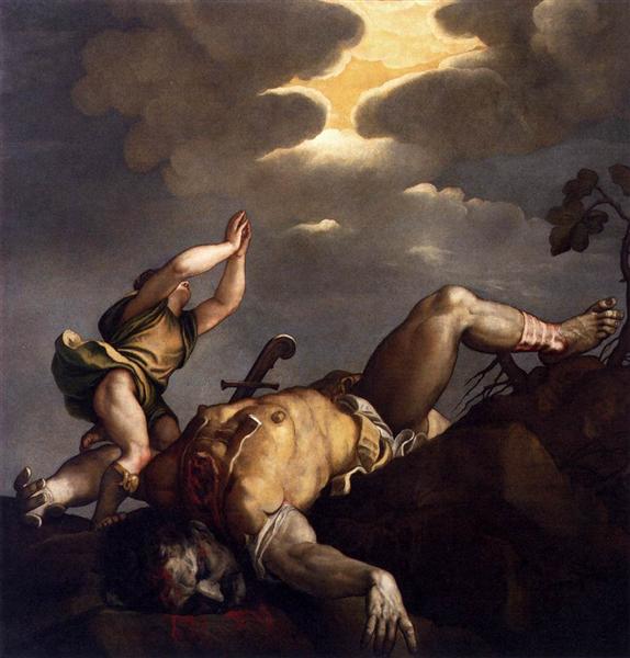 David and Goliath, 1542 - 1544 - Titian