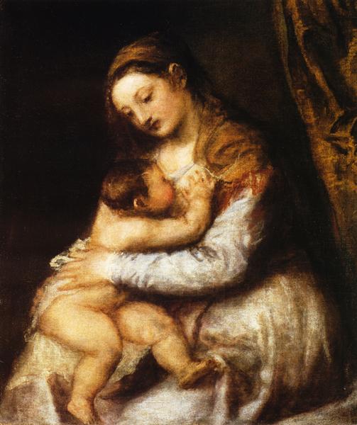 Madonna and Child, 1565 - 1570 - Tizian