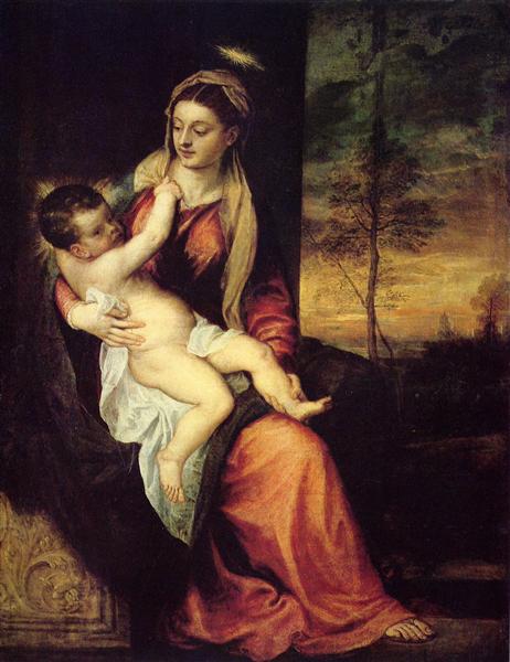 Mary with the Christ Child, 1561 - Tizian
