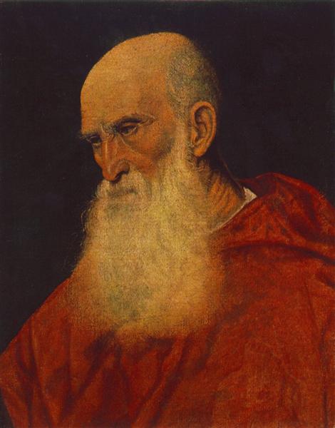 Portrait of an Old Man (Pietro Cardinal Bembo), 1545 - 1546 - Тициан