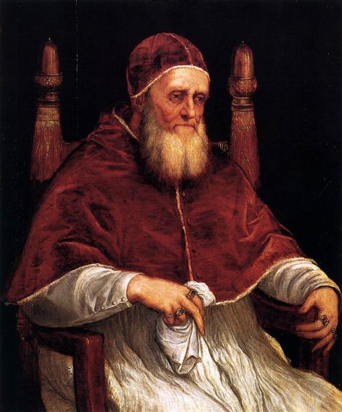 Portrait of Pope Julius II, 1545 - 1546 - Titian