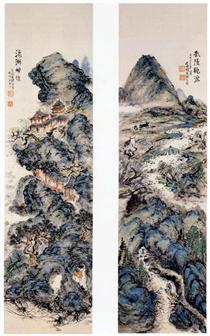 Earthly paradise and sacred mountains - 富岡鐵齋