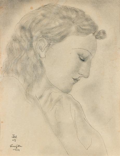 Profil de femme, 1924 - Цуґухару Фудзіта