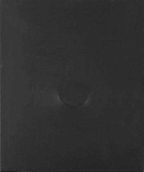 Un ovale nero, 1975 - Turi Simeti