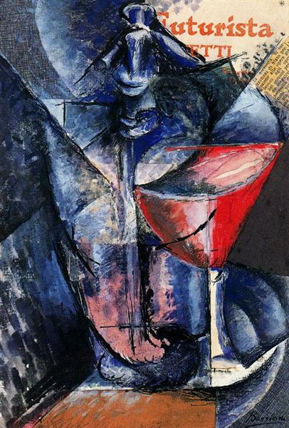 Glass and Syphon, 1913 - Umberto Boccioni