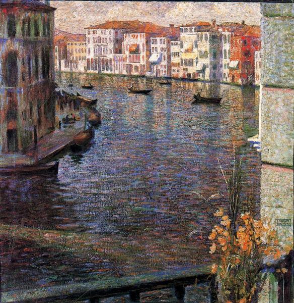 The Grand Canal in Venice, 1907 - Умберто Боччоні