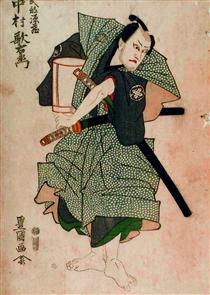 Utaemon Nakamura III as Genzō Takebe by Toyokuni Utagawa I - Утагава Тоёкуни