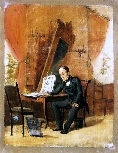 Art teacher, 1863 - Василь Перов