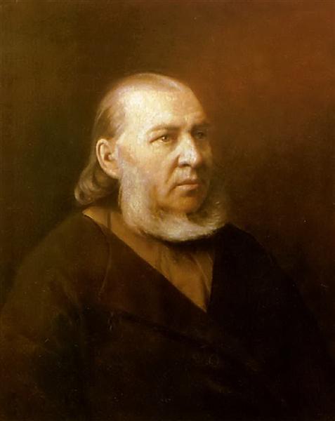 Портрет писателя Сергея Тимофеевича Аксакова, 1872 - Василий Перов