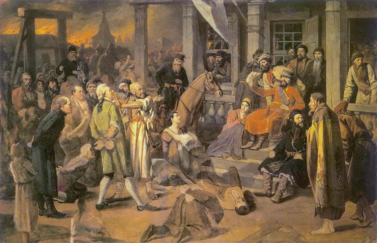 Pugachev`s Judgement, 1875 - Vasili Perov