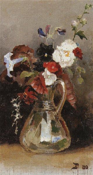 Bouquet of flowers, 1880 - Vasily Polenov