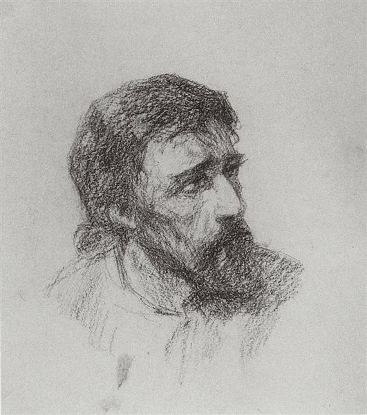 Head of Christ, c.1885 - Vasily Polenov