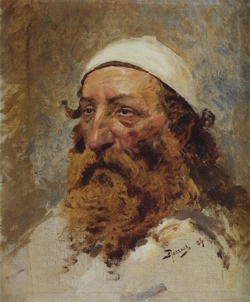 Head of Jewish Man, 1884 - Vasily Polenov