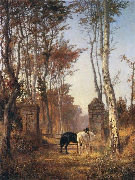 Old Gates. Normandy., 1874 - Vasily Polenov