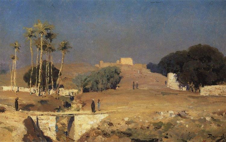 Over the old Cairo, 1882 - Vasily Polenov