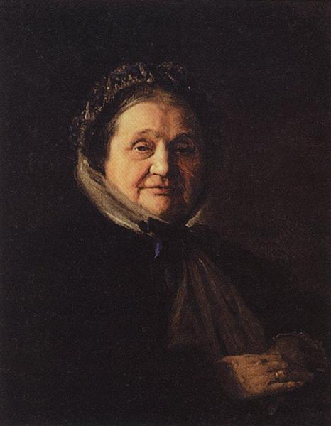 Portrait of V. N. Voeikova, the grandmother of the artist, 1867 - Vasily Polenov