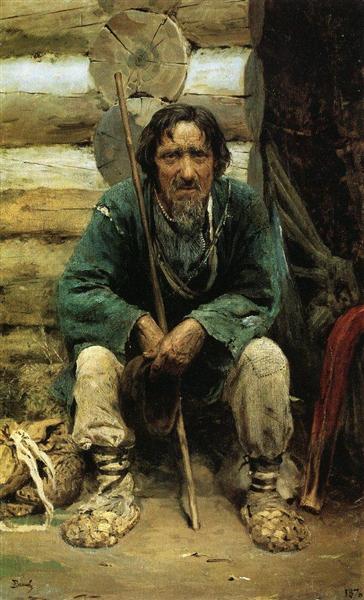The bylinas narrator Nikita Bogdanov, 1876 - Vasily Polenov