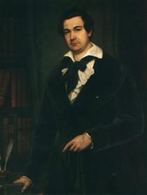 Portrait of the Actor V. A. Karatyghin - Wassili Andrejewitsch Tropinin