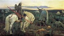 A Knight At the Crossroads - Wiktor Michailowitsch Wasnezow