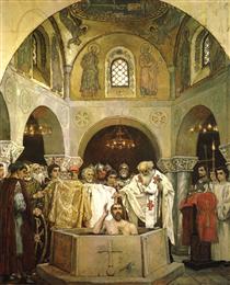 Baptism of Prince Vladimir - Viktor Vasnetsov
