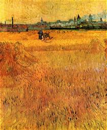Arles View from the Wheat Fields - Vincent van Gogh
