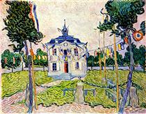Auvers Town Hall in 14 July 1890 - Vincent van Gogh