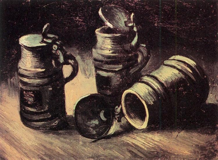 Beer Tankards, 1885 - 梵谷