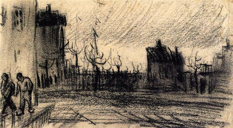 City View, c.1885 - Винсент Ван Гог