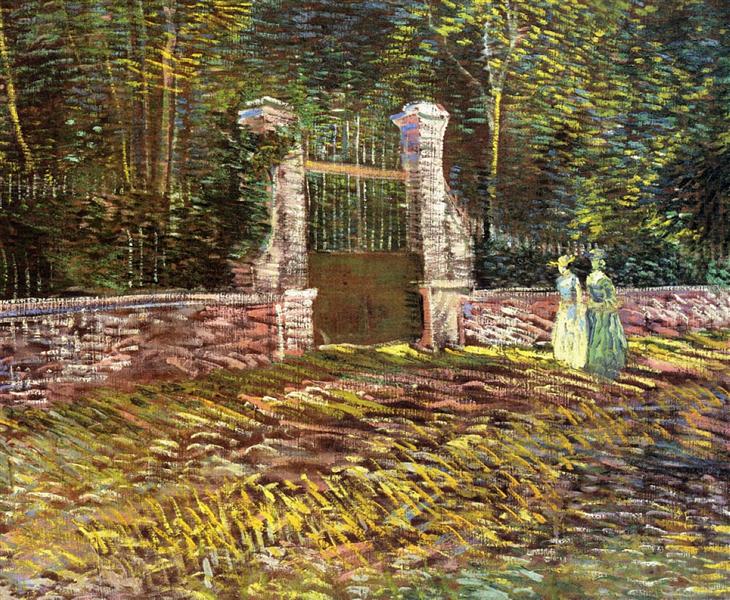 Entrance to the Voyer-d'Argenson Park at Asnieres, 1887 - Винсент Ван Гог