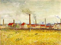 Factories at Asnieres, Seen from the Quai de Clichy - Vincent van Gogh