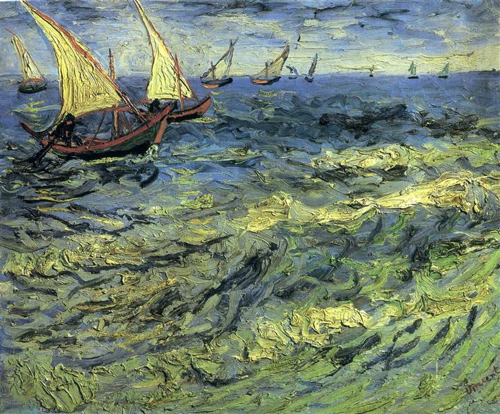 Рибальські човни у морі, 1888 - Вінсент Ван Гог