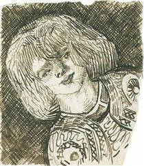 Head of a Girl - Vincent van Gogh